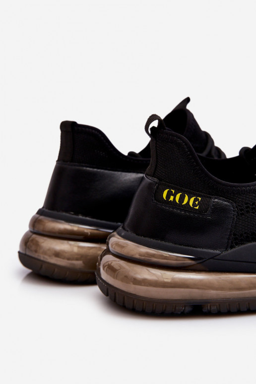 Paslīdēt uz Vīriešiem sporta apavi GOE LL1N4024 melnas krāsas
