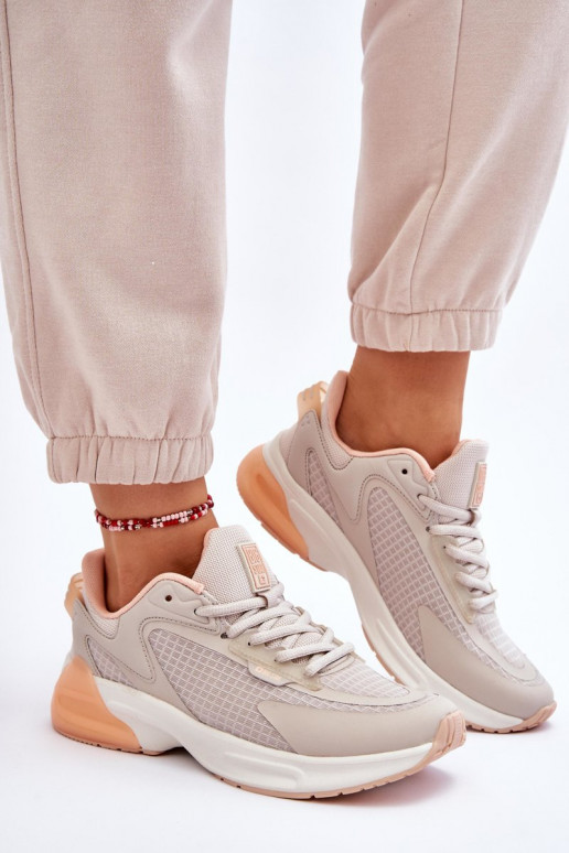 Ērti sporta apavi Memory Foam System Big Star LL274336 smilšu krāsas Ērti sporta apavi Memory Foam System Big Star LL274336 smilšu krāsas