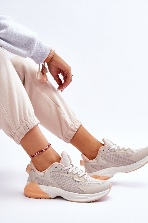 Ērti sporta apavi Memory Foam System Big Star LL274336 smilšu krāsas Ērti sporta apavi Memory Foam System Big Star LL274336 smilšu krāsas