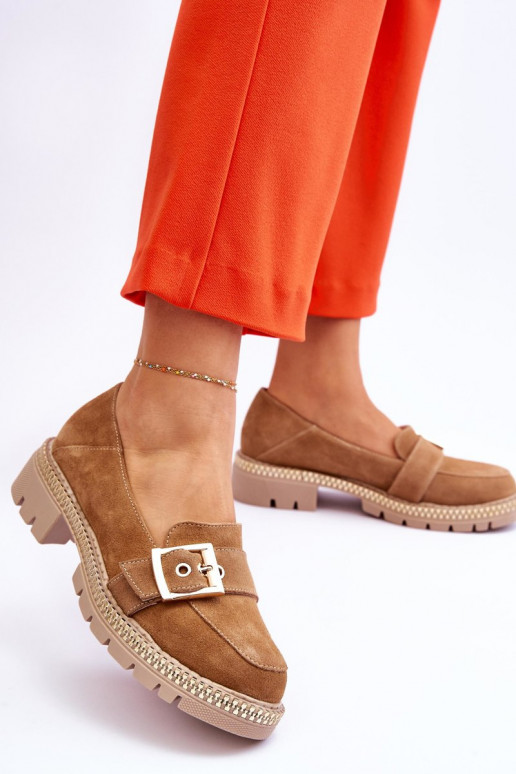 Stilīgasrnas Zamšādas mokasīni smilšu krāsas Eloisa Stilīgasrnas Zamšādas mokasīni smilšu krāsas Eloisa