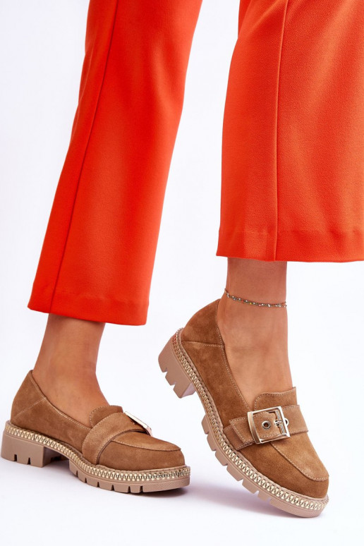 Stilīgasrnas Zamšādas mokasīni smilšu krāsas Eloisa Stilīgasrnas Zamšādas mokasīni smilšu krāsas Eloisa