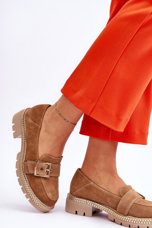 Stilīgasrnas Zamšādas mokasīni smilšu krāsas Eloisa Stilīgasrnas Zamšādas mokasīni smilšu krāsas Eloisa