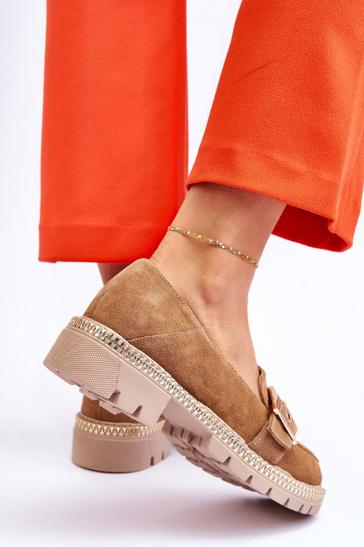 Stilīgasrnas Zamšādas mokasīni smilšu krāsas Eloisa Stilīgasrnas Zamšādas mokasīni smilšu krāsas Eloisa