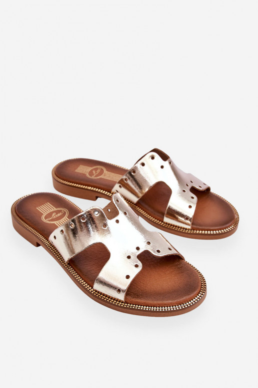 Zazoo 40326 Sieviešu Čības Ar dekoratīviem izgriezumiem Zelta krāsas Zazoo 40326 Sieviešu Čības Ar dekoratīviem izgriezumiem Zelta krāsas