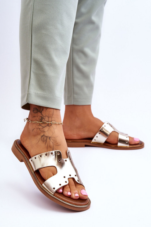 Zazoo 40326 Sieviešu Čības Ar dekoratīviem izgriezumiem Zelta krāsas Zazoo 40326 Sieviešu Čības Ar dekoratīviem izgriezumiem Zelta krāsas