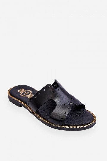 Zazoo 40326 Sieviešu Čības Ar dekoratīviem izgriezumiem melnas krāsas