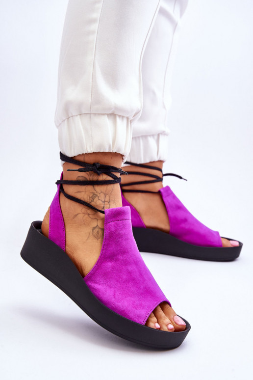 Zazoo 2743 Zamšādas platformas basenes rozā krāsas Zazoo 2743 Zamšādas platformas basenes rozā krāsas