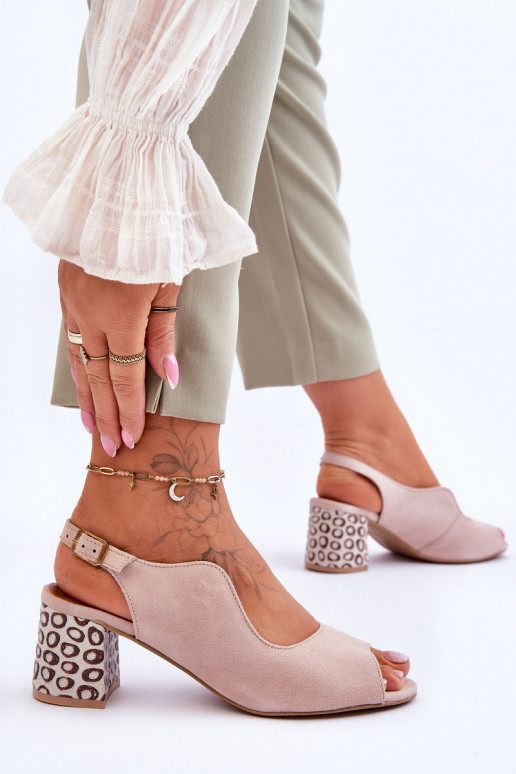 Sieviešu Zamšādas basenes ar papēdi Tā irciejka 05870-04 smilšu krāsas Sieviešu Zamšādas basenes ar papēdi Tā irciejka 05870-04 smilšu krāsas