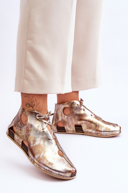 Gaisma Āda Sieviešu puszābaki Tā irciejka 03426-42 Zelta krāsas Gaisma Āda Sieviešu puszābaki Tā irciejka 03426-42 Zelta krāsas