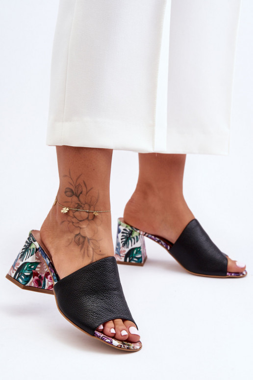 Sieviešu Čibas no dabīgas ādas ar papēdi Ļevskis Shoes 3209/K melnas krāsas Sieviešu Čibas no dabīgas ādas ar papēdi Ļevskis Shoes 3209/K melnas krāsas