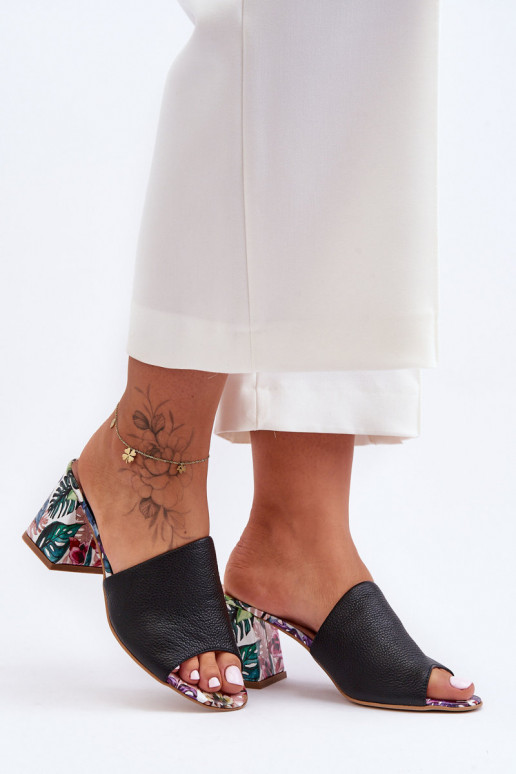 Sieviešu Čibas no dabīgas ādas ar papēdi Ļevskis Shoes 3209/K melnas krāsas Sieviešu Čibas no dabīgas ādas ar papēdi Ļevskis Shoes 3209/K melnas krāsas