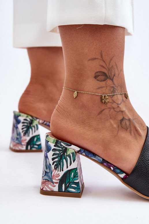 Sieviešu Čibas no dabīgas ādas ar papēdi Ļevskis Shoes 3209/K melnas krāsas Sieviešu Čibas no dabīgas ādas ar papēdi Ļevskis Shoes 3209/K melnas krāsas