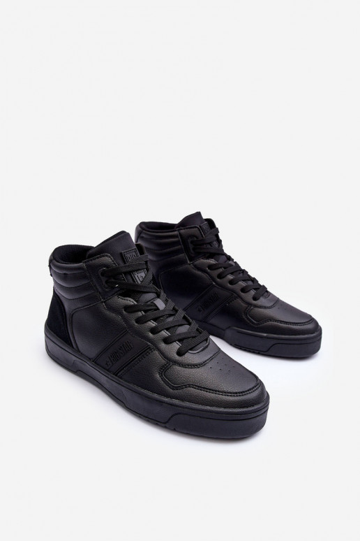 sporta apavi Vīriešiem Memory Foam Big Star KK174135 906 melnas krāsas sporta apavi Vīriešiem Memory Foam Big Star KK174135 906 melnas krāsas