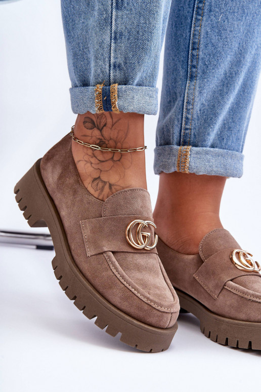 Sieviešu apavi zamšādas ar ornamentiem smilšu krāsas Rosefalls Sieviešu apavi zamšādas ar ornamentiem smilšu krāsas Rosefalls