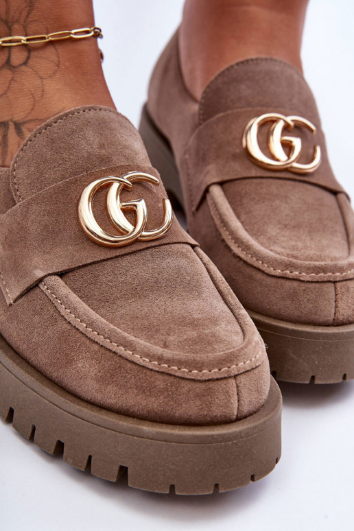 Sieviešu apavi zamšādas ar ornamentiem smilšu krāsas Rosefalls Sieviešu apavi zamšādas ar ornamentiem smilšu krāsas Rosefalls