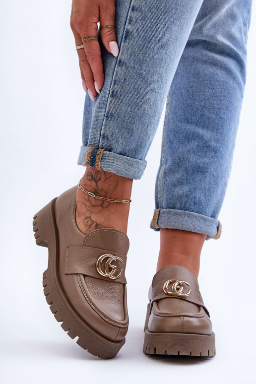 Stilīgi apavi ar ornamentiem smilšu krāsas Rosefalls Stilīgi apavi ar ornamentiem smilšu krāsas Rosefalls