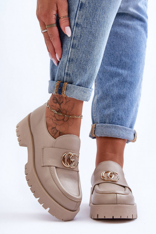 Stilīgi apavi ar ornamentiem smilšu krāsas Rosefalls Stilīgi apavi ar ornamentiem smilšu krāsas Rosefalls