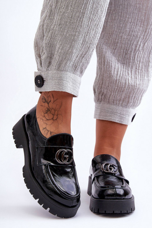 Stilīgi apavi ar ornamentiem melnas krāsas Rosefalls Stilīgi apavi ar ornamentiem melnas krāsas Rosefalls