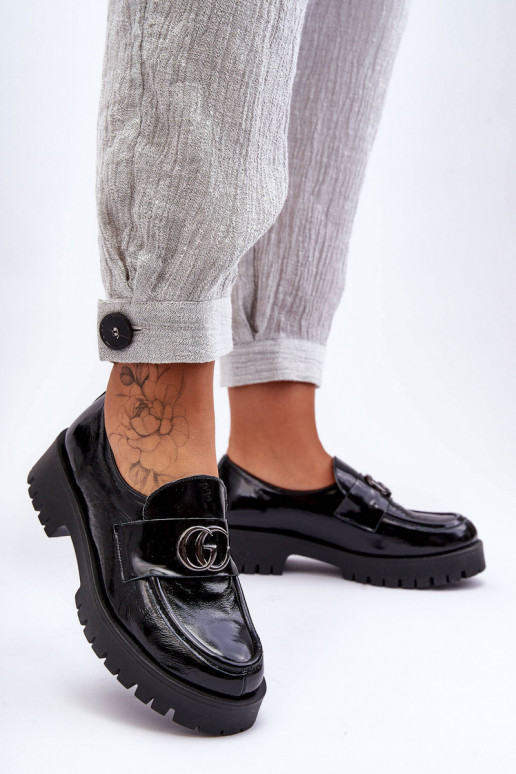 Stilīgi apavi ar ornamentiem melnas krāsas Rosefalls Stilīgi apavi ar ornamentiem melnas krāsas Rosefalls