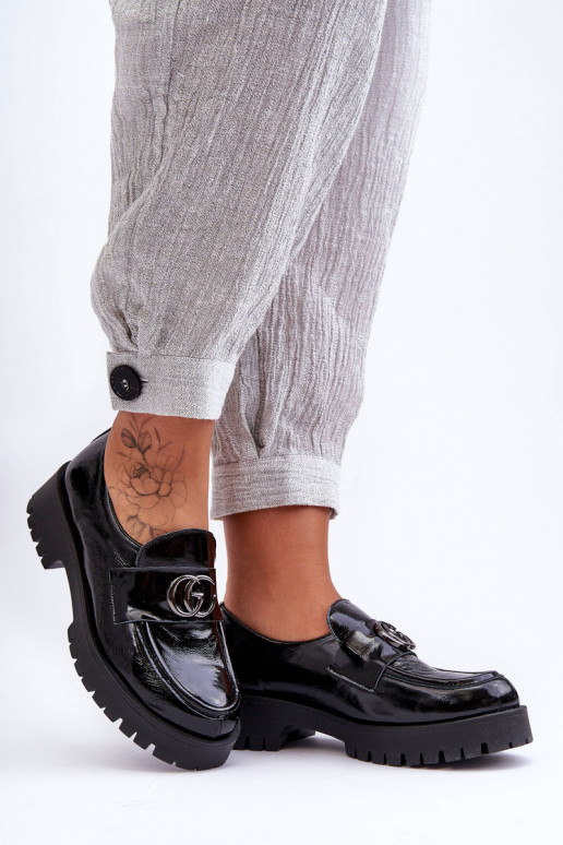 Stilīgi apavi ar ornamentiem melnas krāsas Rosefalls Stilīgi apavi ar ornamentiem melnas krāsas Rosefalls