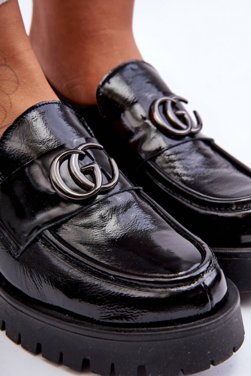 Stilīgi apavi ar ornamentiem melnas krāsas Rosefalls Stilīgi apavi ar ornamentiem melnas krāsas Rosefalls