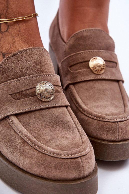 zamšādas apavi Sieviešu ar papēdi smilšu krāsas Lemar Dunadia zamšādas apavi Sieviešu ar papēdi smilšu krāsas Lemar Dunadia