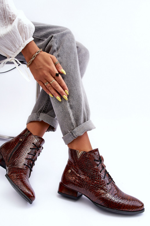 Sieviešu puszābaki Tā irciejka 5743C-02 brūnas krāsas