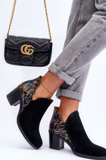 Sieviešu puszābaki ar papēdi Tā irciejka 04492-99 melnas krāsas