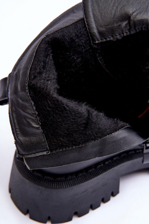 Āda stilīgi puszābaki ar platformu melnas krāsas Lemar Lisencca