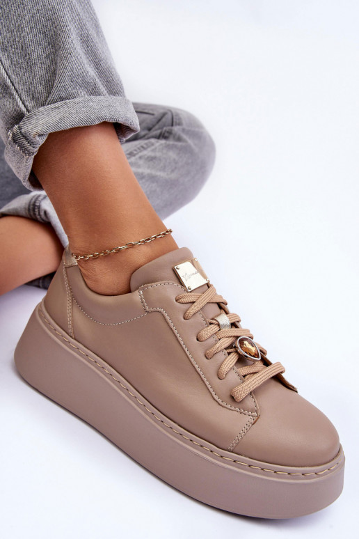 Āda sporta apavi ar platformu Tā irciejka 06191-04 smilšu krāsas