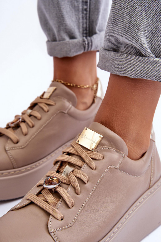 Āda sporta apavi ar platformu Tā irciejka 06191-04 smilšu krāsas