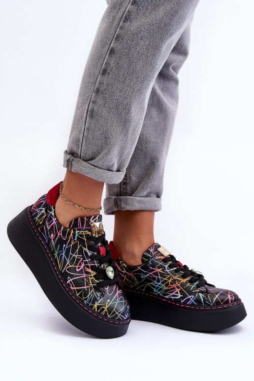 Āda sporta apavi ar platformu Tā irciejka 06191-39 Dažādu krāsu