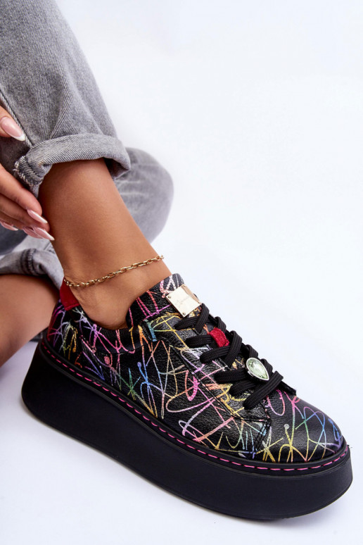 Āda sporta apavi ar platformu Tā irciejka 06191-39 Dažādu krāsu