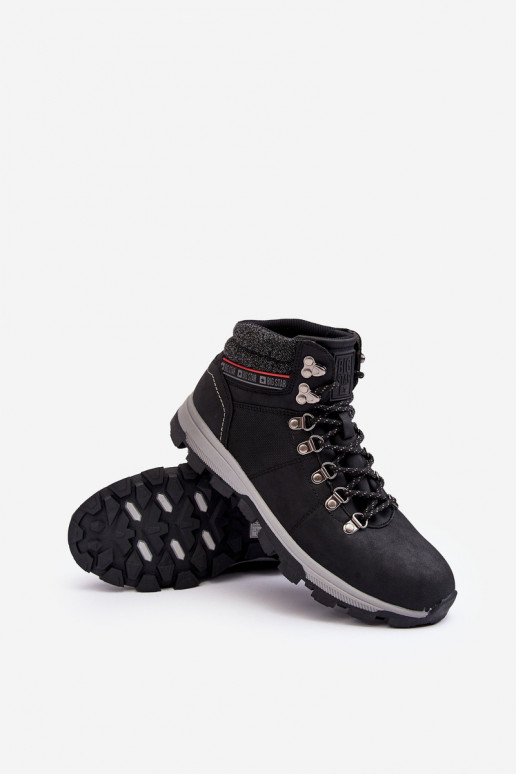 Vīriešiem pārgājienu zābaki Big Star KK174215 melnas krāsas Vīriešiem pārgājienu zābaki Big Star KK174215 melnas krāsas