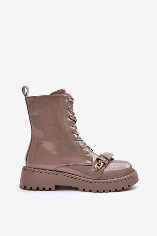 Sieviešu Laque zābaki ar ornamentiem smilšu krāsas S.Barski MR870-67 Sieviešu Laque zābaki ar ornamentiem smilšu krāsas S.Barski MR870-67