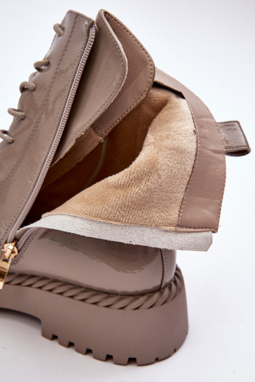 Sieviešu Laque zābaki ar ornamentiem smilšu krāsas S.Barski MR870-67 Sieviešu Laque zābaki ar ornamentiem smilšu krāsas S.Barski MR870-67