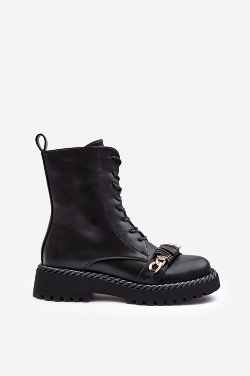 Sieviešu puszābaki zābaki ar ornamentiem melnas krāsas S.Barski MR870-68 Sieviešu puszābaki zābaki ar ornamentiem melnas krāsas S.Barski MR870-68