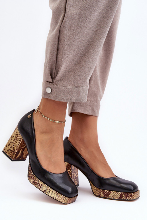 Stilīgasrnas Āda Kurpes Laura Messi 2599 melnas krāsas Stilīgasrnas Āda Kurpes Laura Messi 2599 melnas krāsas