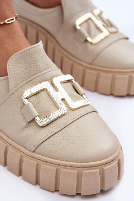 Āda apavi Sieviešu ar platformu smilšu krāsas Ļevskis 3398