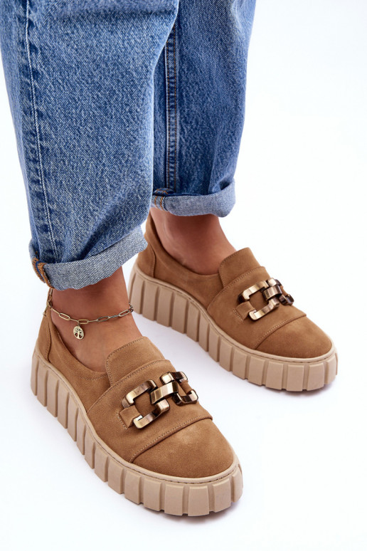 zamšādas apavi Sieviešu ar platformu ar ornamentiem smilšu krāsas Ļevskis 3398 zamšādas apavi Sieviešu ar platformu ar ornamentiem smilšu krāsas Ļevskis 3398