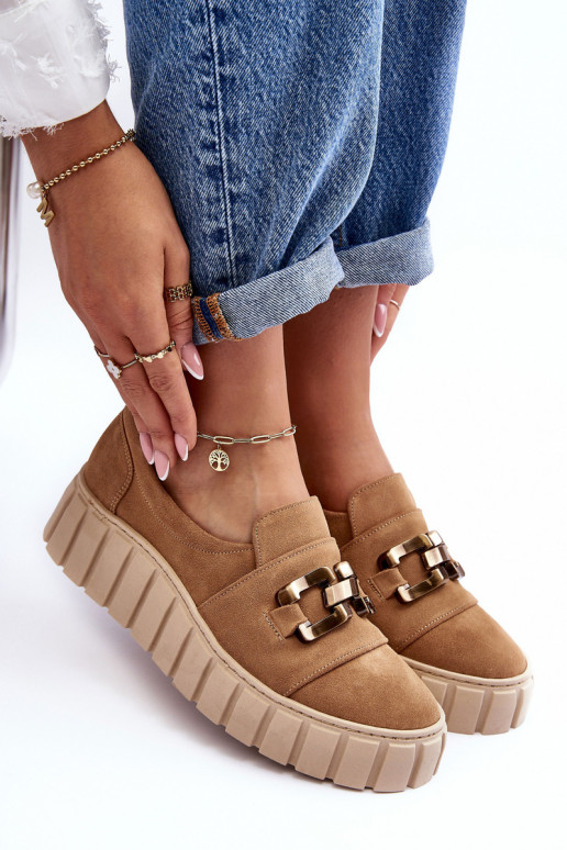 zamšādas apavi Sieviešu ar platformu ar ornamentiem smilšu krāsas Ļevskis 3398 zamšādas apavi Sieviešu ar platformu ar ornamentiem smilšu krāsas Ļevskis 3398