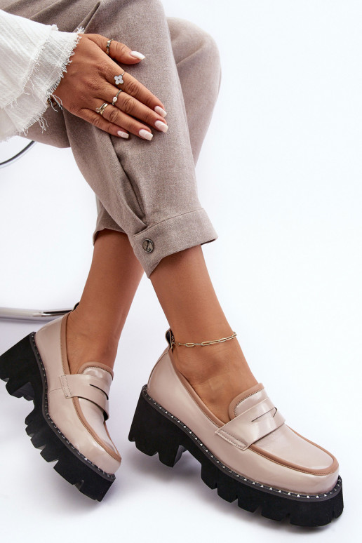 Āda Sieviešu Mokasīni D&A MR870-32 smilšu krāsas Āda Sieviešu Mokasīni D&A MR870-32 smilšu krāsas