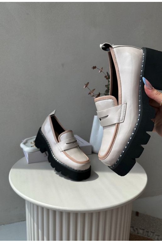 Āda Sieviešu Mokasīni D&A MR870-32 smilšu krāsas Āda Sieviešu Mokasīni D&A MR870-32 smilšu krāsas