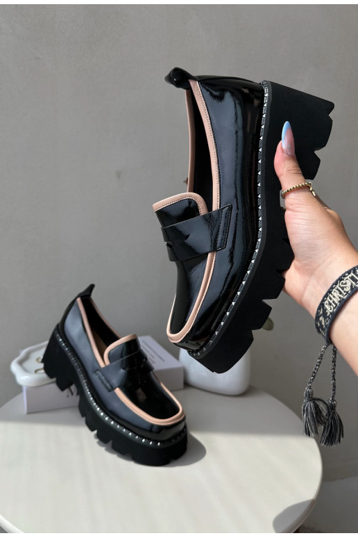 Āda Sieviešu Mokasīni D&A MR870-32 melnas krāsas Āda Sieviešu Mokasīni D&A MR870-32 melnas krāsas