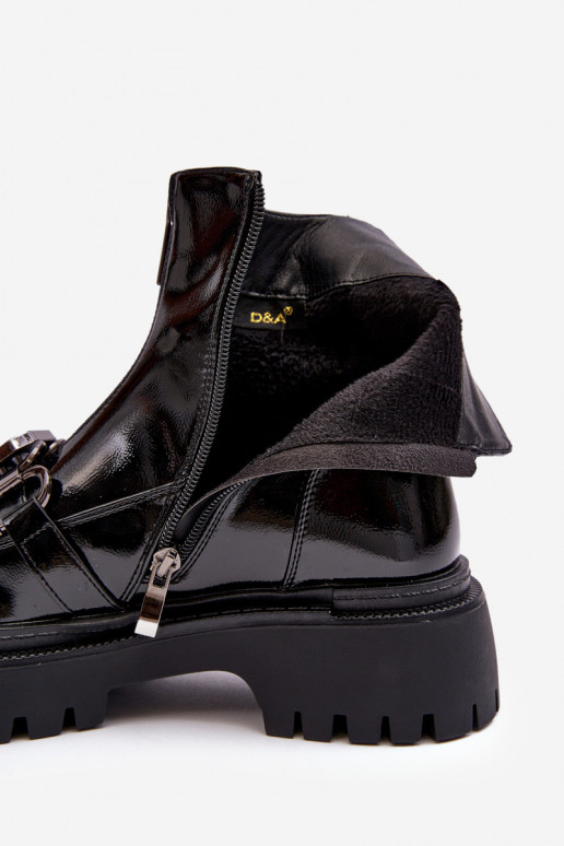 Sieviešu puszābaki Ar Zeķi ar papēdi D&A MR870-41 melnas krāsas Sieviešu puszābaki Ar Zeķi ar papēdi D&A MR870-41 melnas krāsas