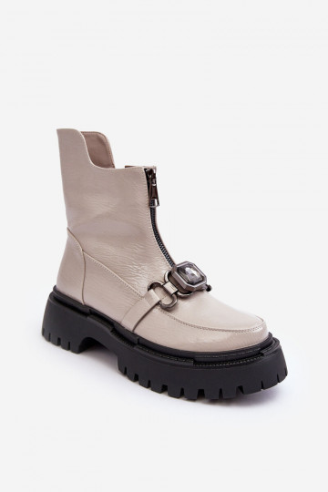 Laque Sieviešu Sieviešu puszābaki ar rāvējslēdzējiem D&A MR870-94 Pelēkas krāsas 2