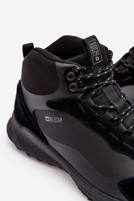 Vīriešiem pārgājienu zābaki siltināti melnas krāsas Big Star MM174334