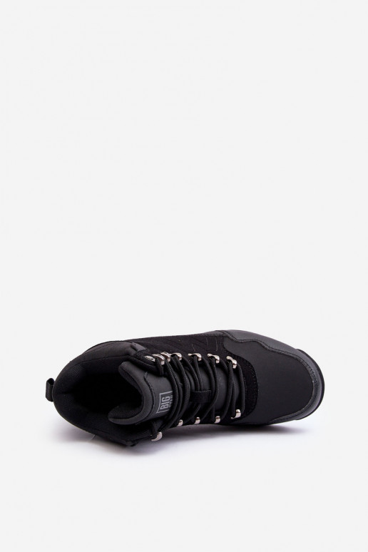 Sieviešu Siltināti pārgājienu zābaki melnas krāsas Big Star MM274481