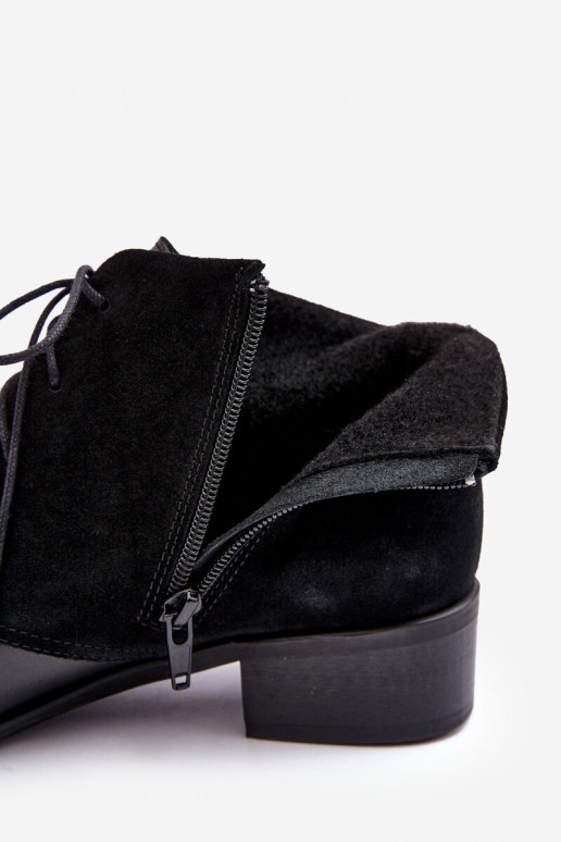 Stilīgasrnas Sieviešu Šņorējami puszābaki melnas krāsas Kefora