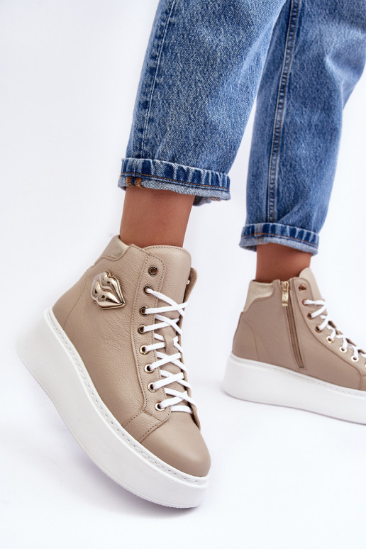 sieviešu puszābaki Augsts ar rāvējslēdzējiem Lemar smilšu krāsas Katerin sieviešu puszābaki Augsts ar rāvējslēdzējiem Lemar smilšu krāsas Katerin